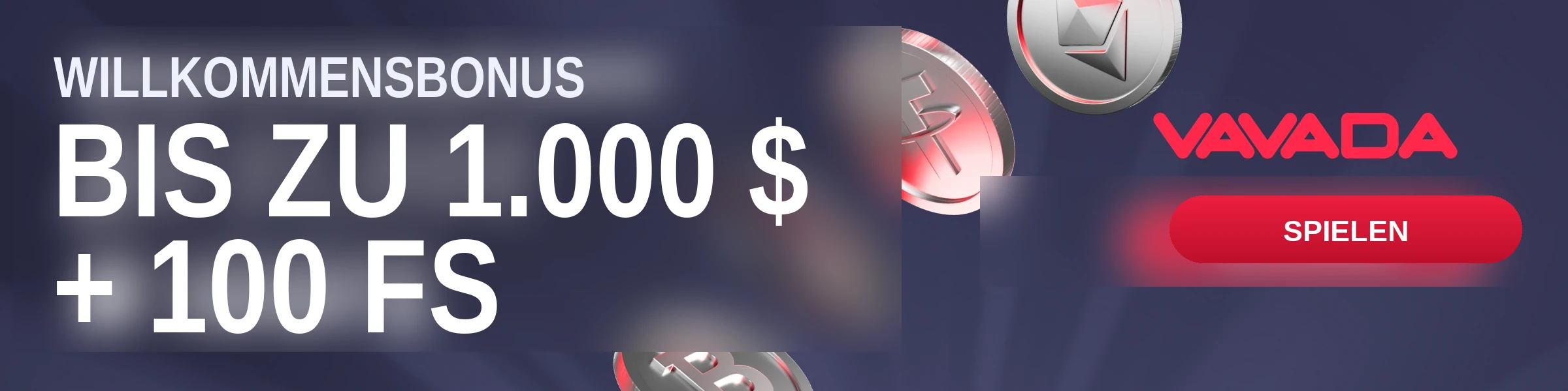 Vavada — Willkommensbonus bis zu 1.000 $ und 100 Freispiele. Spielen